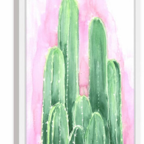 " Saguaro " by Kimberlee Watson Watercolor Painting Print in White Frame NEW NIB - Picture 8 of 9